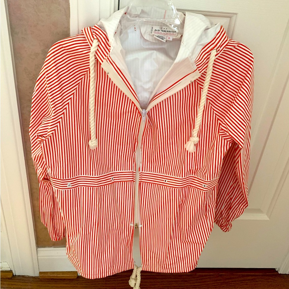 Vintage Next Generation Striped Raincoat
